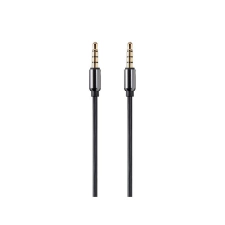 MONOPRICE Onyx Series Auxiliary 3.5mm TRRS Audio & Microphone Cable_ 10ft 18634